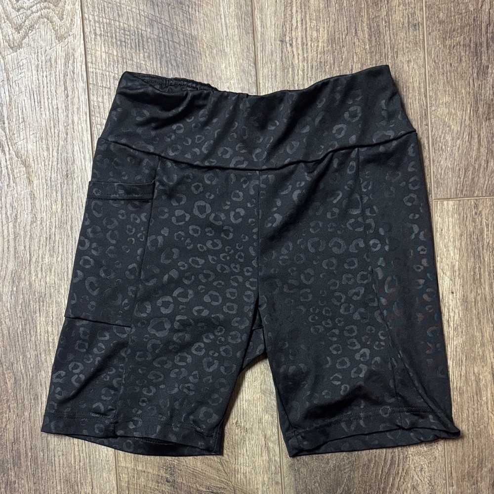No Boundaries Dark Patterned Bike Shorts